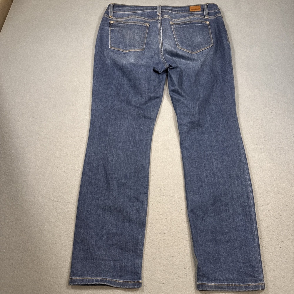 Judy Blue Straight Fit Jeans Womens 15/32 Blue Dark Wash Stretch - Picture 2 of 10